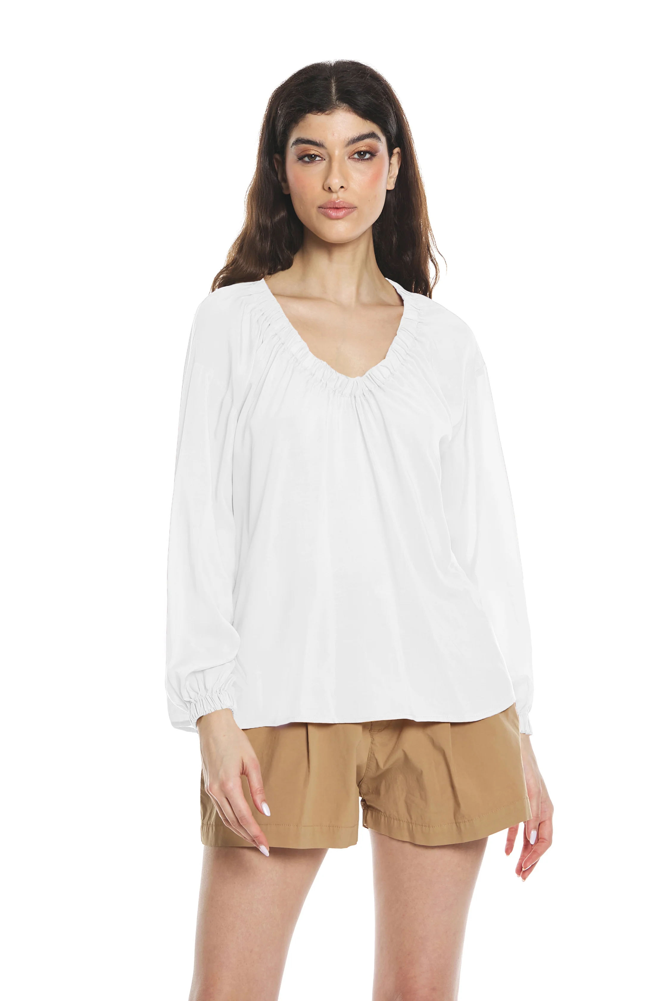 Blusa ZINDELL m.3/4 con arricci - Image 6