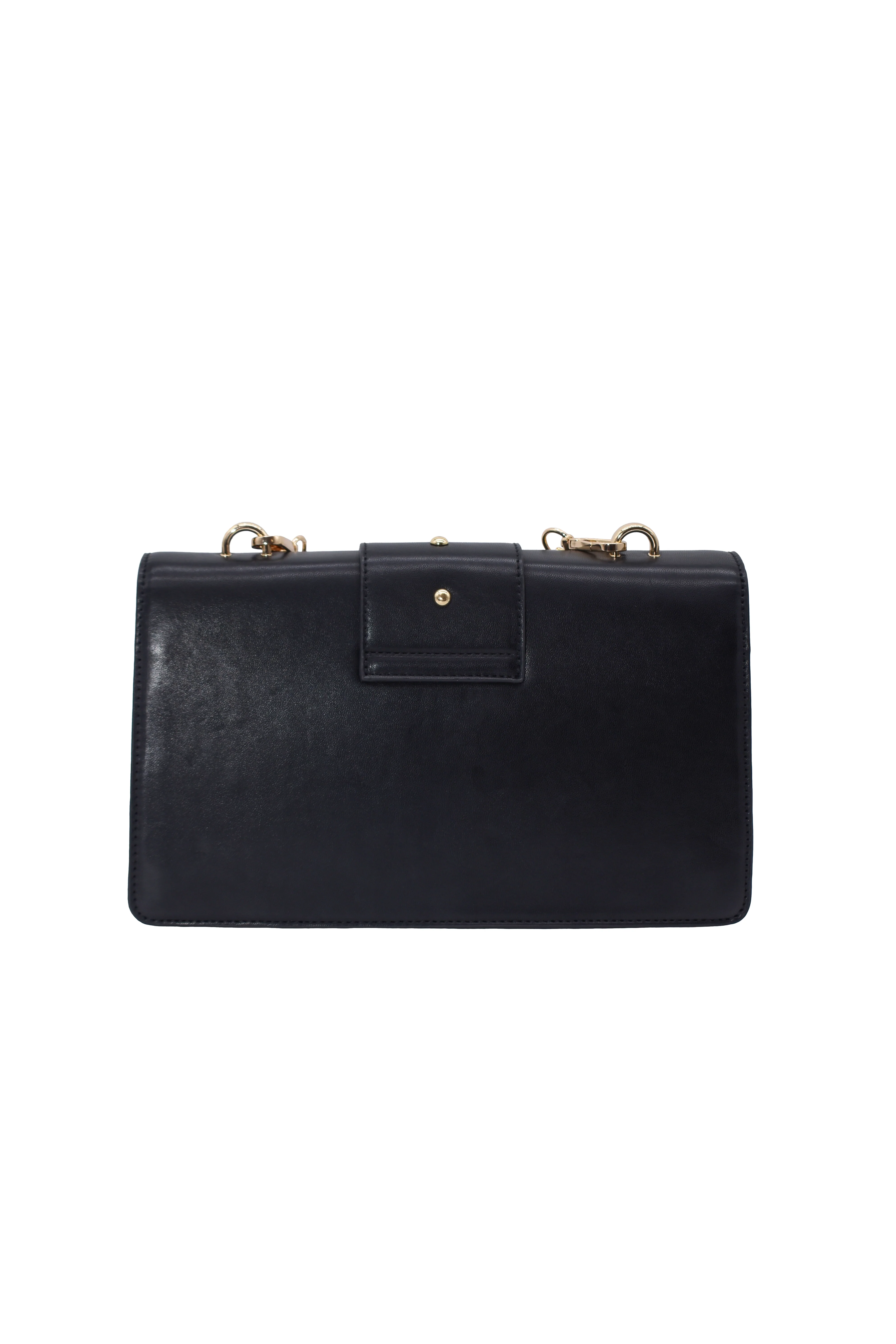 Borsa SAMUELE con tracolla catena più borchie più placca logo ecopelle - Image 3